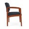 Lesro Lenox Wood Wide Guest Chair Wood Frame, Cherry, RS Night Sky Upholstery LW1201 - alternate 3